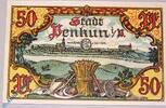 Notgeld DE 50 Pf. -1652- Notgeld Penkun , 50 Pfennig Schein 1652 , Mehl Grabowski 1054.1 , von 1921 , Mecklenburg Vorpommern Seriennotgeld -