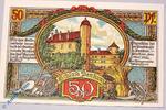 Notgeld DE 50 Pf. -Schloss- Notgeld Penkun , 50 Pfennig Schein Schloss , Mehl Grabowski 1054.1 , von 1921 , Mecklenburg Vorpommern Seriennotgeld -