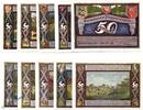 Notgeld De 10 Scheine kpl. Poppenbüttel , Notgeld Set mit 10 Scheinen in kfr. M/G 1068.2 , Hamburg 1921 -