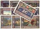 Notgeld 10 Scheine Poppenbüttel , Notgeld Set -matt- mit 10 Scheinen kfr. M-G 1068.1 Hamburg -