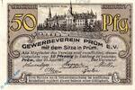 Notgeld 50 Pf. Prüm , Notgeld 50 Pfennig Schein in kfr. M/G 1079.2 , Rheinland von 1921 -