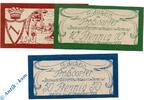 Kleingeld 1914-1922 DE 3 Scheine kpl. Prössdorf Notgeld , Tieste 5780.10.01-03 Set mit 3 Scheinen in kfr. o.D. Sachsen -