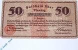 Kleingeld 1914-1922 DE 50 Pf. Notgeld Recklinghausen , 50 Pfennig Schein , Tieste 5945.10.22 , von 1918 , Westfalen Verkehrsausgabe -