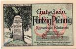 Serienscheine DE 50 Pf. Rinkenis , Notgeld 50 Pfennig Schein , unc-kfr. M-G 1124... DNS 1920 -