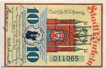 Notgeld DE 10 Pf. Notgeld Rinteln o. Signatur , 10 Pfennig Schein in kfr. Mehl Grabowski 1125.1 a , von 1920 , Niedersachsen Seriennotgeld -