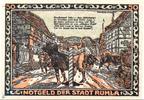 Seriennotgeld Deutschland 50 Pfennig Schein Notgeld Ruhla , 50 Pfennig Schein Nr 3 , Theob. Hoppert , Mehl Grabowski 1153.1 , von 1921 , Thüringen Seriennotgeld -
