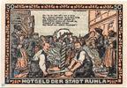 Seriennotgeld Deutschland 50 Pfennig Schein Notgeld Ruhla , 50 Pfennig Schein Nr 6 , Theob. Hoppert , Mehl Grabowski 1153.1 , von 1921 , Thüringen Seriennotgeld -