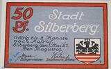 Serienscheine DE 50 Pf. Notgeld Stadt Silberberg , Schlesien , Polen Srebrna Gora , vollständiger Satz mit 1 Schein in kassenfrischer Erhaltung , Serien -