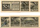 Seriennotgeld Deutschland 6 Scheine Stadt Suderode , Set mit 6 x 50 Pfennig in kfr. M/G 1292.1 a -
