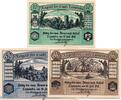 Notgeld DE 3 Scheine kpl. Notgeld Stadt Tannroda 1310.1 , Set mit 3 Scheinen in kfr. von 1921 , Thüringen -