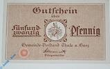 Notgeld De 25 Pf. Notgeld Thale , 25 Pfennig Schein , Mehl Grabowski 1320.3 , von 1921 , Sachsen Anhalt Serien Notgeld -