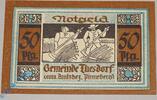 Notgeld De 50 Pf. Nr.1 Notgeld Thesdorf , 50 Pfennig Schein Nr 1 ohne Wz , Mehl Grabowski 1321.2 , Schleswig Holstein Seriennotgeld -