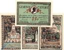 Notgeld De 4 Scheine kpl. Tiefurt , Notgeld Set mit 4 Scheinen in kfr. M/G 1323.2 , Thüringen von 1921 -