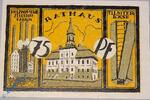 Notgeld DE 75 Pf. Notgeld Tilsit , 75 Pfennig Schein o. No , Mehl Grabowski 1324.1 g , von 1921 , Ostpreussen Seriennotgeld -