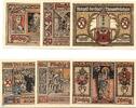 Serienscheine DE 6 Scheine kpl. Notgeld Treuenbrietzen , Satz mit 6 Scheinen , Mehl Grabowski 1339.1 A , von 1921 , Brandenburg Seriennotgeld -