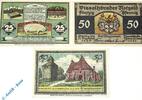 Notgeld DE 3 Scheine kpl. Notgeld Visselhövede , Set mit 3 Scheinen , Mehl Grabowski 1363.1 und 2 b , von 1921 , Niedersachsen Seriennotgeld -