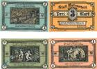 Serienscheine DE 4 Scheine kpl. Notgeld Wattenscheid , Set mit 4 Scheinen , Mehl Grabowski 1385.1 , von 1921 , Westfalen Seriennotgeld -