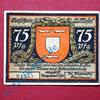 Seriennotgeld Deutschland 75 Pfennig Nr 2 Stadt Wesel mit weißem Rand , 75 Pfennig Schein 2 in kfr. M/G 1409.3 -
