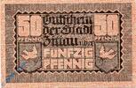 Notgeld DE 50 Pf. Notgeld Zittau , 50 Pfennig Schein , Wz Tropfen , Tieste 8240.05.06 , von 1919 , Sachsen Verkehrsausgabe -