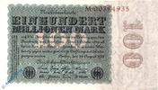 Weimarer Republik - Inflation 100 Millionen Mark Reichsbanknote , 100 Millionen Mark , Reichsdruck ,DEU-119.a, Ro106, P.107 -