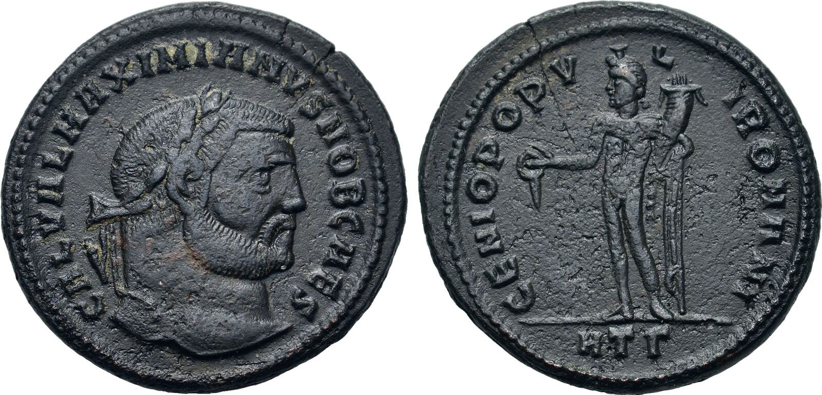 Roman Imperial Galerius (Caesar, 293-305). Æ Follis VF | MA-Shops