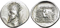  (93-69 BC) Greek Kings of Parthia. Rhagae. Sinatrukes (93-69 BC) AR Drachm