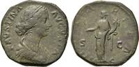 Roman Imperial Sestertius Faustina Junior (Augusta, 147-175). Æ Sestertius -