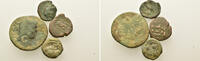   Greek/Roman Provincial Lot of 4 Greek and Roman Provincial Æ coins 