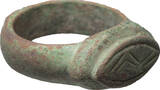 Byzantine empire Bronze ring VII° century ca