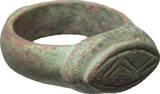 Byzantine empire Bronze ring VII° century ca