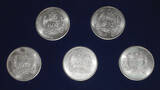 GREAT BRITAIN Queen Elizabeth 1977 Silver Jubilee 5 Commemorative Medals