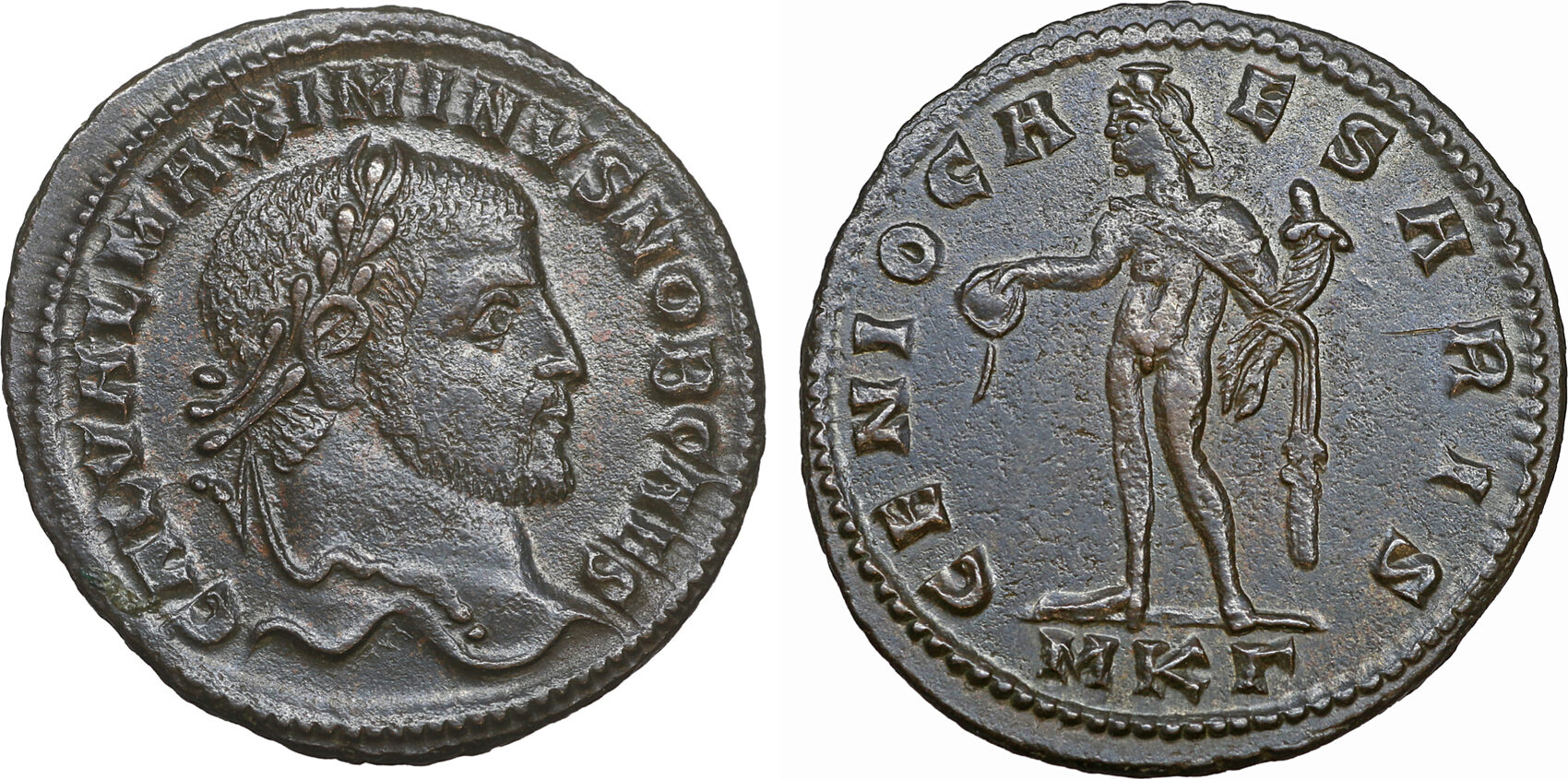 Roman Empire Follis 305-309 MAXIMINUS DAIA Caesar Mint State | MA-Shops