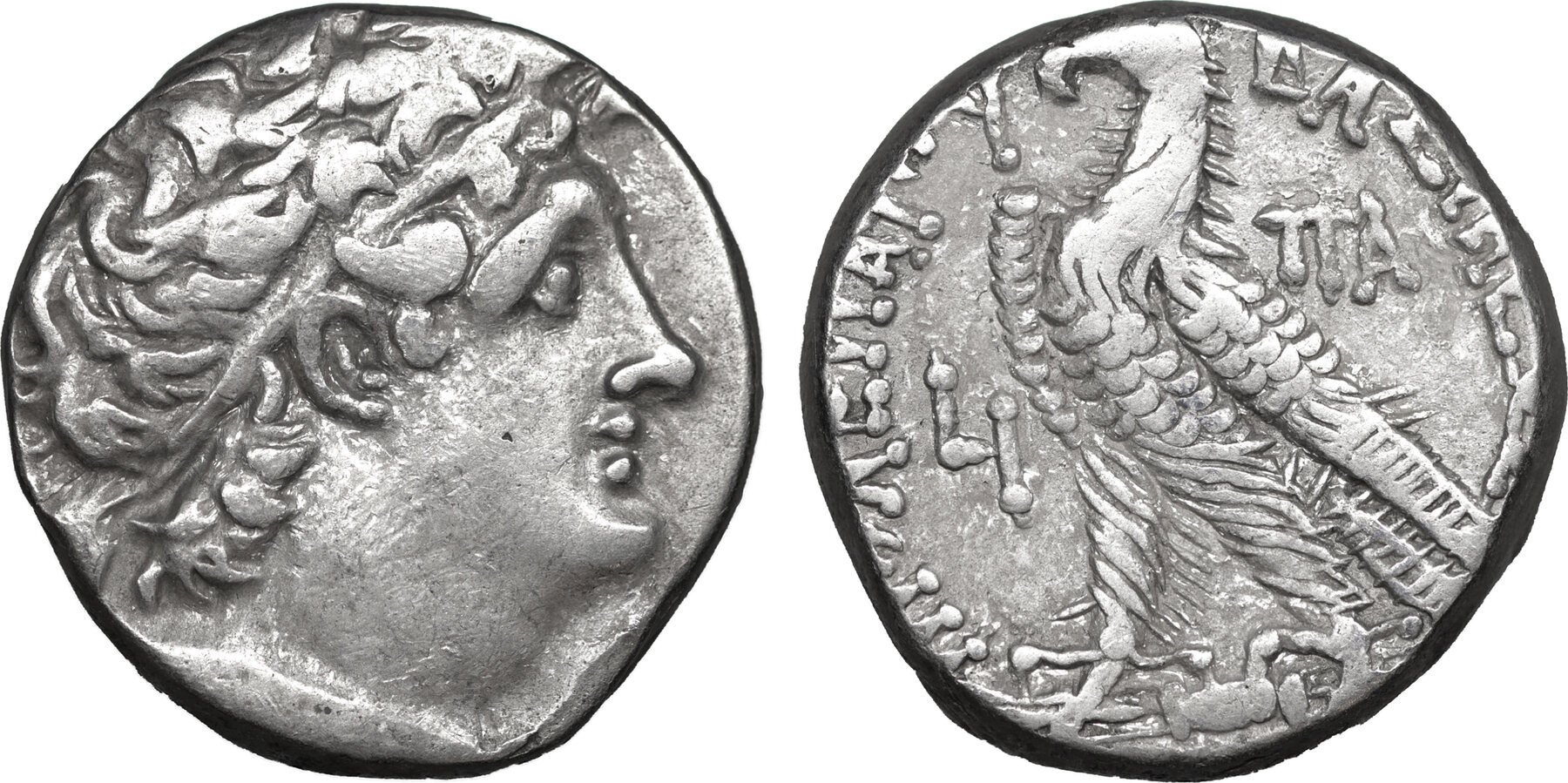 Ptolemaic Kingdom of Egypt, Ptolemy IX Soter, AR Tetradrachm, 107