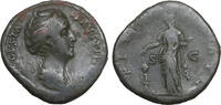 Roman empire / RÖMISCHE KAISERZEIT Sestertius Diva Faustina I -