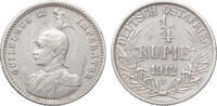 German East Africa 1/4 Rupee 1912 J Wilhelm II -