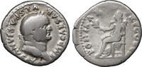 Roman empire Denarius AD 75 Vespasian VF+ 127.18 US$  +  34.69 US$ shipping