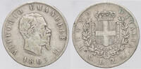 Kingdom of Italy 2 Lire 1863 Stemma. Naples. Victor Emmanuel II VF+ 45.09 US$  +  34.69 US$ shipping