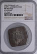 Livonia / Wenden / Riga Halbtalerklippe 1559 Livonian Order, Wilhelm von Fürstenberg (1557-1559) - Rare! NGC AU DETAILS