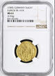 Germany (1500) Lübeck Free City, Goldgulden / Ducat, Rare Condition! NGC MS 61