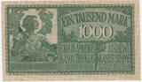 Germany (Kowno/Kaunas)  Occupation - Darlehnskasse Ost, Kowno (Kaunas) 1000 mark 1918 - Rare aUNC