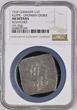 Livonia / Wenden / Riga Halbtalerklippe 1559 Livonian Order, Wilhelm von Fürstenberg (1557-1559) - Rare! NGC AU DETAILS