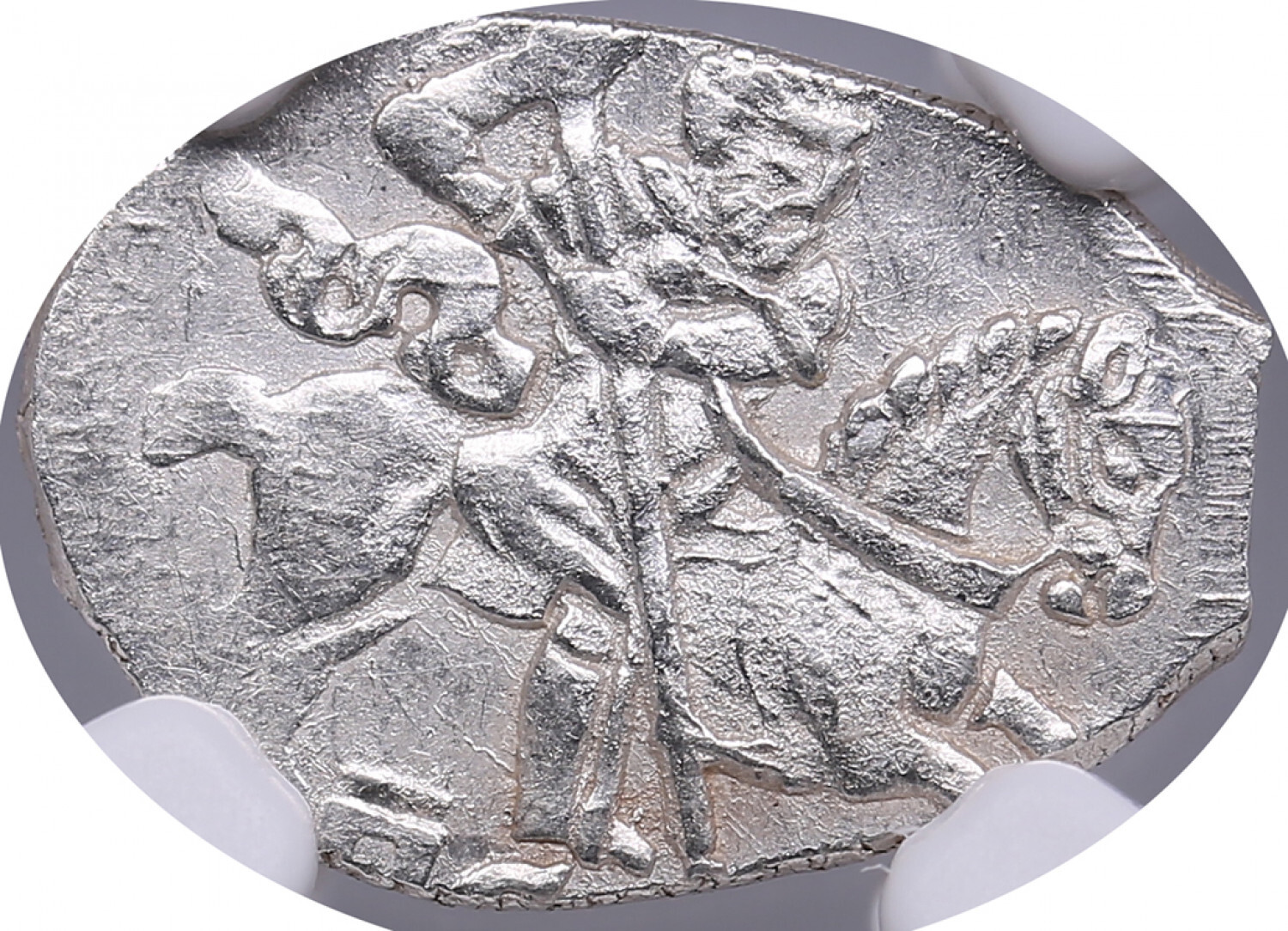 RUSSIA, ENGLISH COMPANY | DENMARK - Christian IV KOPEK (DENNING) (1613-45)  In the name of Feodor ND second half of XVI c. NGC MS 62 | MA-Shops