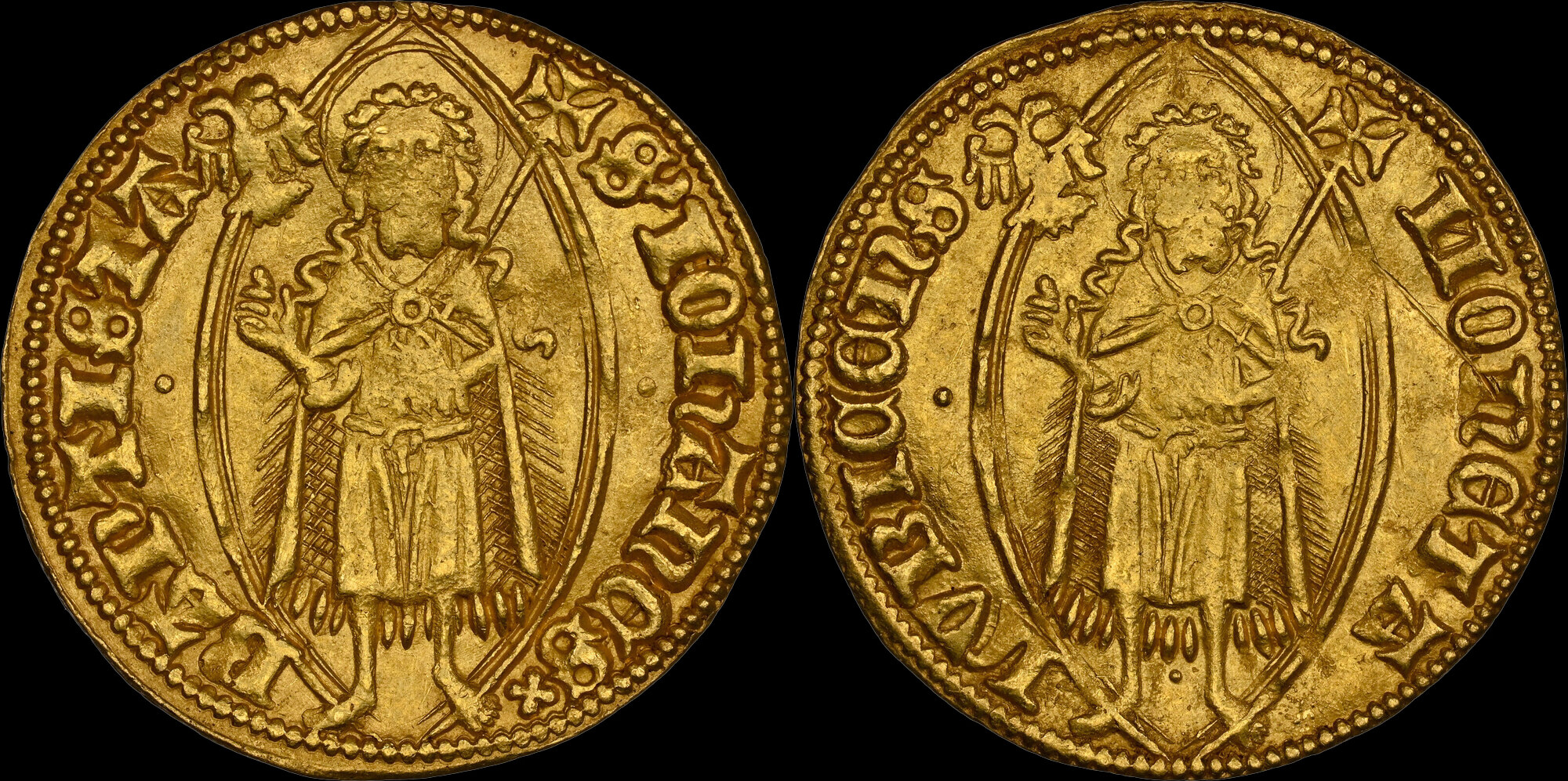 Germany (1500) Lübeck Free City, Goldgulden / Ducat, Rare Condition! NGC  UNC details | MA-Shops