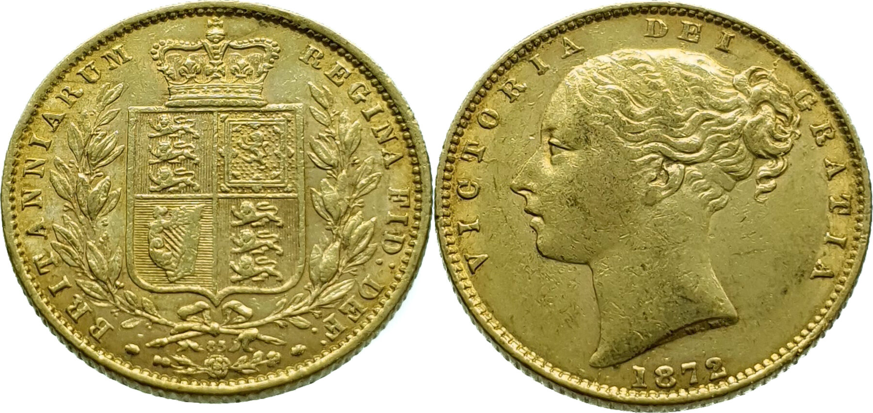 United Kingdom Sovereign 1872 Victoria - Gold Extremely Fine | MA-Shops