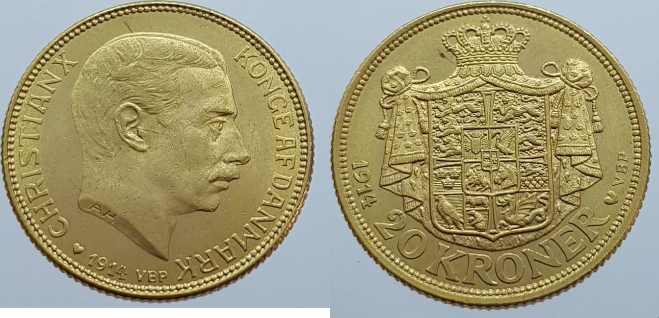 denmark-20-kroner-1914-christian-x-gold-unc-uncirculated-ma-shops