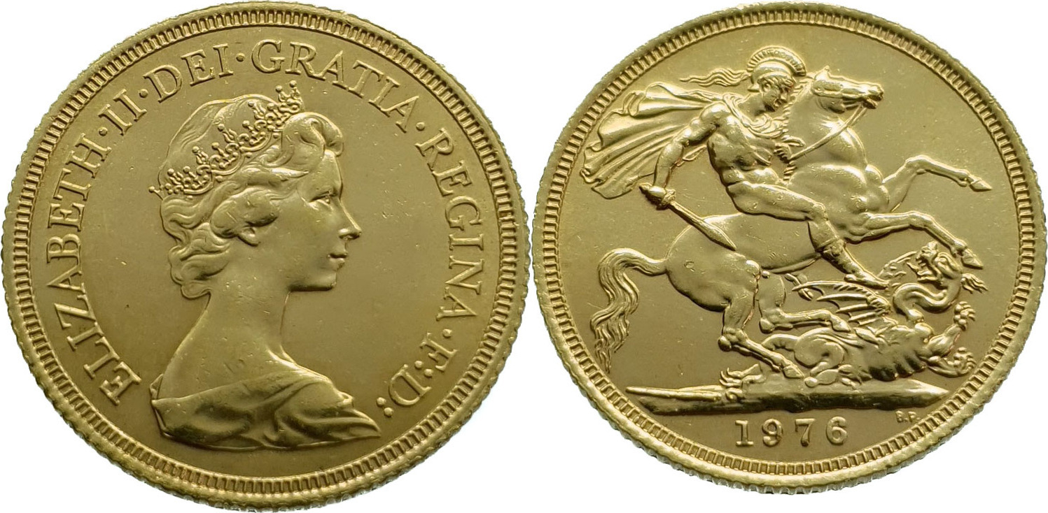 United Kingdom Sovereign 1976 Elizabeth II - Gold UNC