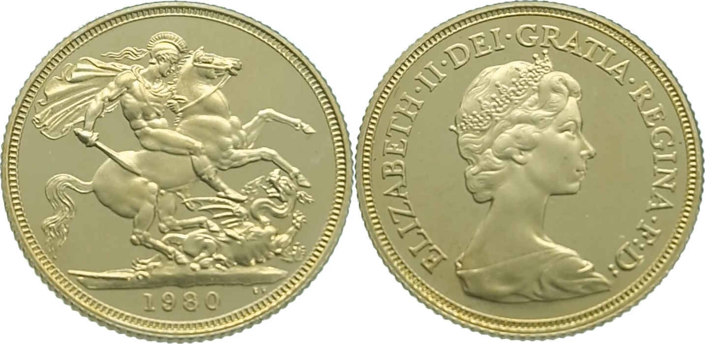 United Kingdom Sovereign 1980 Elizabeth II - Gold Proof | MA-Shops