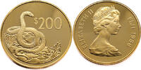 Fiji 200 Dollars 1986 Snake, Elizabeth II - Gold Proof