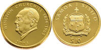 Samoa 10 Dollars 2003 Churchill - Gold Proof