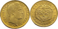 Colombia  5 Peso 1924 UNC